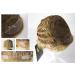 WIG ME UP B-HH-12-24B | Short Wavy Human Hair Wig for Women & Men | Fashionable Great Blonde Hairstyle - Buy Online on GoSupps.com