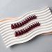 Dark Red Press On Nails - Medium Short Square & Ballerina Coffin Shape | 24 PCS Glossy Acrylic Fake Nails | Xcreando Spring Summer Collection - Buy Online on GoSupps.com