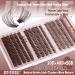 JIMIRE 300Pcs Brown Lash Clusters - Fluffy Wispy Eyelash Extensions D Curl 30D/40D/50D - DIY False Eyelashes Pack - Buy Online on GoSupps.com