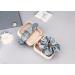 2 Pcs Premium Silk Scrunchies for Women - Blue Satin Ponytail Holder & Elastic Hair Ties - Buy Online on GoSupps.com