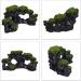 Relaxdays Aquarium Decoration Stone - Natural Look Rock Cave Hiding Place 8.5x17cm Black-Green Aquarium Accessory - Buy Online on GoSupps.com