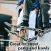 52mmX30mm Skateboard Wheels (4 Pcs) | 100A Hardness Street Skateboarding Wheels with ABEC-7 Bearing | Professional Grade White Wheels for Tricks and Grinds - Buy Online on GoSupps.com