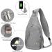 NEVO RHINO Crossbody Sling Bag 2022-Upgrade Light Grey1 - Casual Travel Hiking Chest Bag for Men Women - Buy Online on GoSupps.com