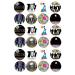 24 edible PRE CUT Disco 19070s 70s party decorations Wafer Paper Cupcake Fairy Cake Toppers