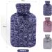 2L Samply Hot Water Bottle with Knitted Cover for Hot/Cold Therapy - Blue - Buy Online on GoSupps.com
