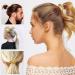Gold Plated Ponytail Holders Scrunchies - Soft Elastic Hair Ties Bracelet - Trendy Hair Accessories for Women in Khaki - Buy Online on GoSupps.com