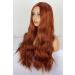PORSMEER Auburn Red Brown Long Curly Wig for Women | Natural Copper Synthetic Hair | Perfect for Cosplay & Parties - Buy Online on GoSupps.com