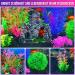 Borlech 8-Piece Aquarium Rock Decorations & Plastic Plants Set - Vibrant Pink Fish Tank Decor for Ideal Aquatic Aesthetics - Buy Online on GoSupps.com