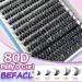Fluffy Lash Clusters Kit - 320Pcs 80D Eyelash Extension Set with Bond & Seal | BEFACL D Curl Wispy Individual Cluster Lashes (8-16mm - Buy Online on GoSupps.com