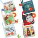 Soft Cloth Crinkle Baby Books Toys Touch and Feel Books for Babies Infants Toddlers  0-6 Months Toys 6 to 12 Months 1-2 Years Old Boy Girl Shower Gifts Teether Toy Sensory Soft Toy Cute Animal (6 PCS) 6-pcs