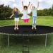 Simple Deluxe Trampoline Ladder with Horizontal Wide Steps - Skid-Proof, Universal Hook, UV Treated Steel - 220 lbs Capacity - Black - Buy Online on GoSupps.com