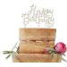 Ginger Ray Happy Birthday Wooden Cake Topper Decoration Boho Wood Brown - Buy Online on GoSupps.com