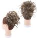 Tousled Updo Messy Bun Hair Extension - Synthetic Wavy Hair Light Brown/Ash Blonde - Buy Online on GoSupps.com