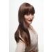WIG ME UP 3421-2T33 | Brown Long Straight Hair Wig with Cheeky Bangs & Streaks - International Shipping Available - Buy Online on GoSupps.com