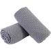 POLYTE Oversize Quick Dry Microfiber Bath Towel Set of 2 - 60x30in (Gray Waffle Weave) - Buy Online on GoSupps.com