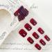 Extra Short Square Press on Nails - Wine Red Acrylic | Petite Solid Color & Designs for DIY Manicure - Buy Online on GoSupps.com