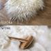 Outlavish Sheepskin Wool Brush Comb - Bamboo Slicker Carding Tool for Unmats Fur, Restores Like New with Longer Prongs & Stronger Design - Buy Online on GoSupps.com