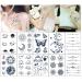 TopFunny Semi Permanent Tattoos for Women Men Girls - Waterproof, Long-Lasting 1-2 Weeks Stickers with Realistic Flower Butterfly Moon Designs - Buy Online on GoSupps.com