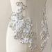 Sparkling White Rhinestone Applique Mirror Pair for Wedding Dress - Set of 2 - Buy Online on GoSupps.com