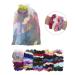Expressions 50-Piece Scrunchie Value Pack - Assorted Colors in Drawstring Bag | Damage-Free Hair Ties for Girls | Colorful Ponytail Holders Set - Buy Online on GoSupps.com