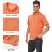 MAGCOMSEN Men's Polo Shirt - Orange, XX-Large | Quick Dry Collared Golf Shirt - Buy Online on GoSupps.com