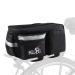 Bike Bags for Bicycles Rear Rack - Waterproof Bicycle Saddle Panniers with Extra Padded Foam Bottom and Side Reflectors - Convertible Bike Bag with Shoulder Strap, Zipper Pockets, and Bottle Case