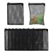 MOZEAT LENS Aquarium filter bag 10 pieces of filter bags for aquariums with zipper Network Filter bag with high flow. Reusable bags for activated carbon bio -ball (black)