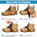Ice Snow Grips Traction Cleats for Shoes & Boots - Anti-Slip Crampons with 11 Studs - S, M, L, XL (Men 5-8/ Women 7-10) - Buy Online on GoSupps.com