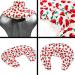 2-in-1 Neck Pillow with Stand-Up Collar - Cherry-White Linseed Heat & Cold Therapy - Buy Online on GoSupps.com