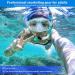 JARDIN Dry Snorkel Set | Panoramic View Anti-Fog Diving Mask | Free Breathing & Adjustable Strap | Professional Snorkeling Gear for Adults | Teal - Buy Online on GoSupps.com