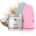 Lowell body peeling set with peeling glove - skin peeling 500g hammam peeling glove for body and face - body scrub - coconut coconut gray/pink