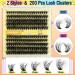 ALICE Fluffy Volume Lash Clusters Individual Lashes DIY Eyelash Extensions 200Pcs Eyelash Clusters(50D+60D 10-18mm D Curl) C - Fluffy 50D+60D - Buy Online on GoSupps.com