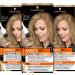 Diadem Set Set BA1 Blond Level 3 (22 ml) permanent hair color to the hairline concealed in just 10 minutes base color with an oil -containing nourishing formula blonde (3 Pack)