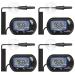 VIVOSUN 4-Pack LCD Digital Aquarium Thermometer Fish Tank Water Terrarium Temperature with Suction Cup for Turtle