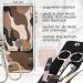 Three Swords Capri Nail Care Set - 4 Pcs Manicure & Pedicure Kit in Camouflage Synthetic Leather - Buy Online on GoSupps.com