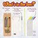 Softy Straws Stainless Steel Reusable Drinking Straws with Silicone Tips - 9 Long Metal Straws for Tumblers - Includes Cleaners and Carrying Case - Assorted Colors - Buy Online on GoSupps.com