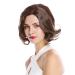 WIG ME UP YZF-4372-3/30 Women's Short Wavy Bob Wig - Dark Brown & Copper Highlights - International Shipping Available - Buy Online on GoSupps.com