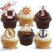 Pre-Cut Nautical Sailing Ship Edible Rice Paper for Cupcakes Cakes & Party Decorations - Perfect for Birthdays & Desserts - Buy Online on GoSupps.com