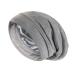 Satin Bonnet Sleep Cap Hair Cover Bonnet Satin Lined Slouchy Beanie Night Sleeping Hat - Adjustable for Curly Hair Light Gray
