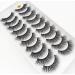 10 Pairs Natural 3D Mink False Eyelashes for Beauty - 38 Styles (3D111) - Buy Online on GoSupps.com