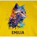 Personalized Cat Lover T-Shirt - Gift with Name by Shirtracer | Mens Cat Citten Tee - Yellow L - Buy Online on GoSupps.com
