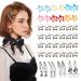 46pcs Star Snap Hair Clips Y2K Star-Shaped Hair Clips Non-Slip Metal Hair Barrettes with Pendant Cute Hair Pins Hairclips Headpiece Hair Accessories for Women