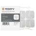 reserv 2" x 2" Premium Re-Usable Self Adhesive Electrode Pads for TENS/EMS Unit, Fabric Backed Pads with Premium Gel (White Cloth and Latex Free) (1/2 Pack (20 electrodes))