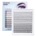DZANIK Individual Lashes 240pcs Cluster Lashes D Curl 8-14mm Mixed 10D/20D Natural Look DIY Individual Eyelash Extensions At Home(10D/20D-D-8-14 Mix)