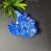 Home Decoration Crystal Cluster Specimen Blue Angel Aura Flower Natural Electroplating Gemstone Quartz Cluster Stones Home Collections (Size : 70-90g)