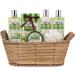 BRUBAKER Cosmetics Aloe Vera Bath & Shower Set - 11-Piece Gift Set in Wicker Basket | International Shipping Available - Buy Online on GoSupps.com