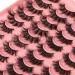 Newcally 20MM Dramatic Fluffy Fake Eyelashes Multipack - 20 Pairs | Long Thick Volume False Lashes in 4 Styles | Curly Soft Wispy 5D Faux Mink Eye Lashes - Buy Online on GoSupps.com