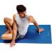Gaiam Essentials Premium Yoga Mat with Carrier Sling - 72 L x 24 W x 1/4 Thick - Navy - Buy Online on GoSupps.com