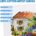 FIXSMITH Painting Canvas Panels 8x10 Inch Super Value 12 Pack - 100% Cotton Primed Acid Free Artist Canvas Boards for Professionals, Hobby Painters, Students & Kids - Buy Online on GoSupps.com