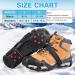 Tungsten Steel Ice Cleats for Shoes & Boots | Snow Grippers for Men Women Kids | Anti-Slip Crampons for Winter Fishing, Walking, Running | Size L (Men 8-11/Women 9.5-12.5) - Buy Online on GoSupps.com